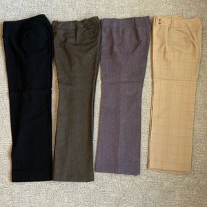 4 pairs of Ann Taylor slacks